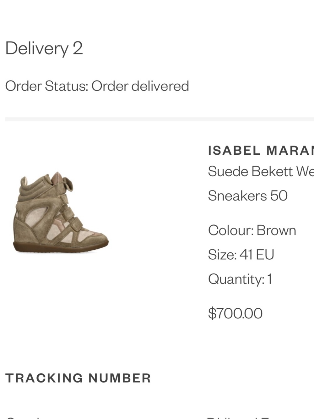 Isabel Marant Taupe-Brown Suede Wedge Sneakers